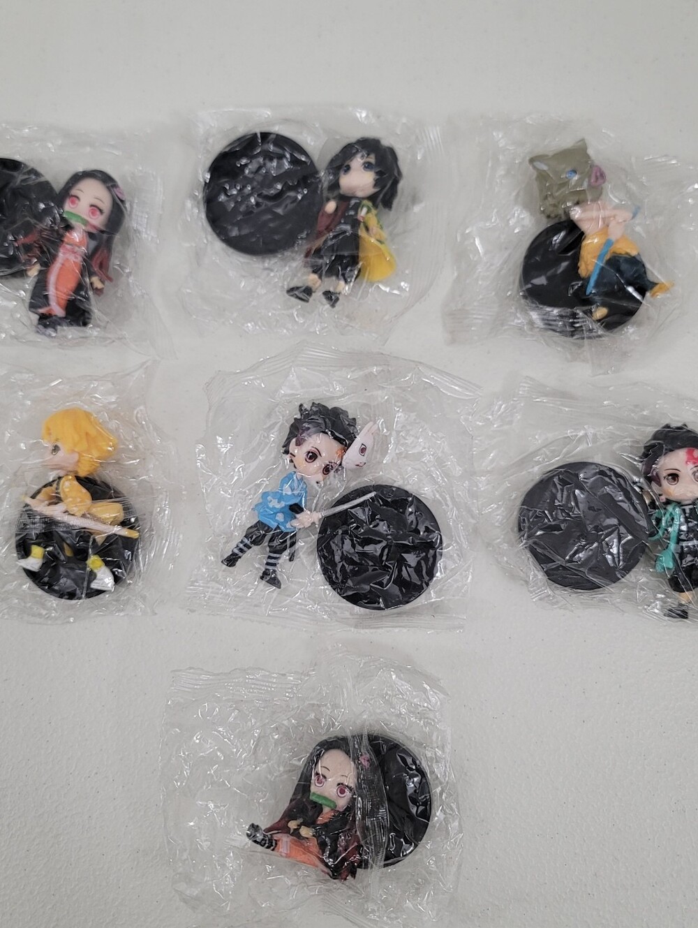 Lot Of 7 Demon Slayer Kimetsu No Yaiba Mini Collectibles Figures 3"